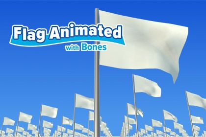 Flag Animated with Bones