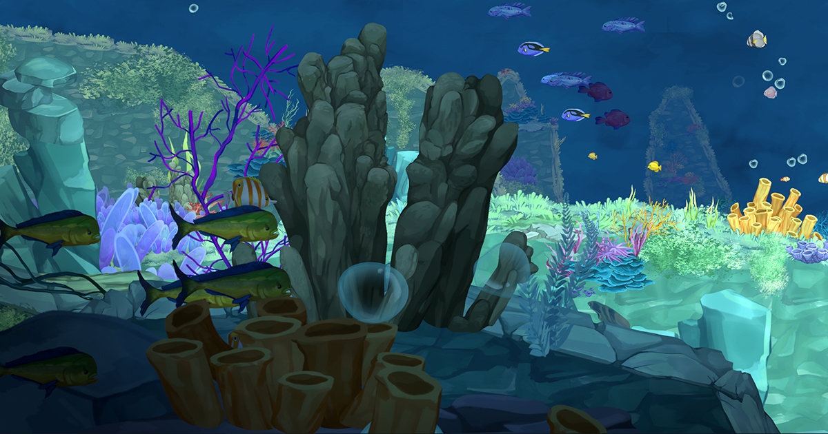 Underwater 2D Hand Painted Pack | 2D Environments | Unity Asset Store