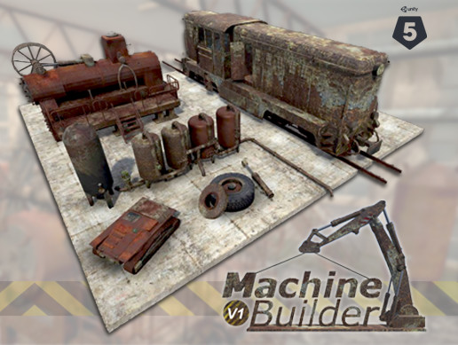 Machine Builder Library Machine Builder PRO - Volume 1 | 3D Industrial | Unity Asset Store