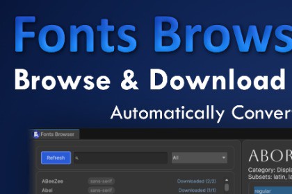 Fonts Browser + TMP Creation