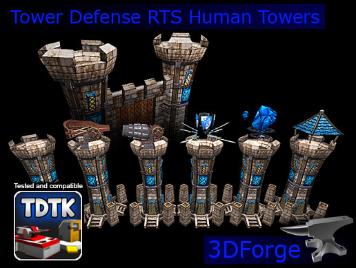 Tower Defense RTS Human Towers | 3D 梦幻 | Unity Asset Store