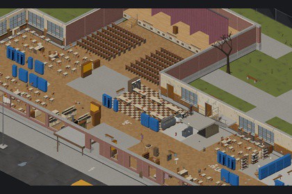 LAST BELL - Isometric School Tileset (2D Horror Sprites)