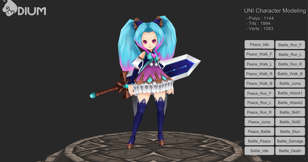 UNI Model & Animation | 3D Characters | Unity Asset Store