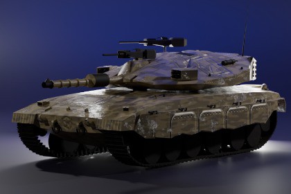 Tank Low-Poly for games