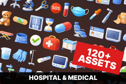 Hospital & Medical Game Asset Pack for Management, Care and Simulation Gameplay