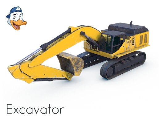 Excavator Unity Model Excavator | 3D Industrial | Unity Asset Store