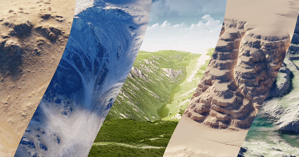 Microverse Unity StampIT! Collection - FREE Heightmaps for Unity 6, MicroVerse, Gaia ...