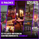 Stylized Interior Environments Bundle (5 Packs)
