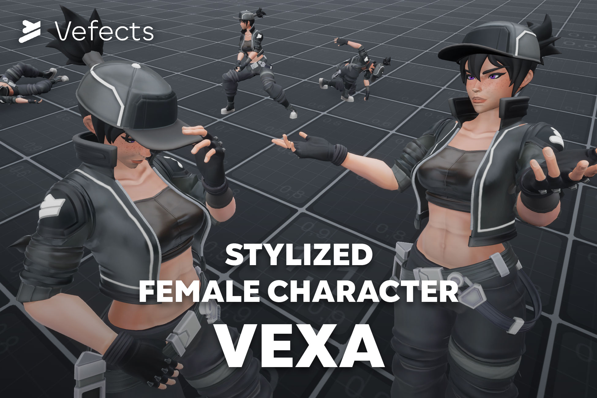 Stylized Female Character for your VFX Portfolio! 💖 - Real Time VFX