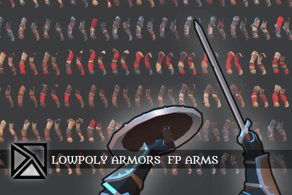 Lowpoly Modular Armors - First Person Arms - MEDIEVAL FANTASY SERIES