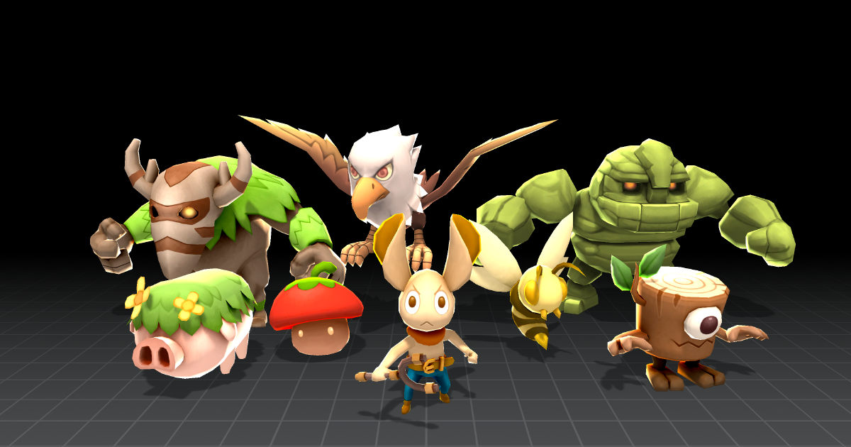 Minions Series - Monsterset 01 | 3D クリーチャー | Unity Asset Store
