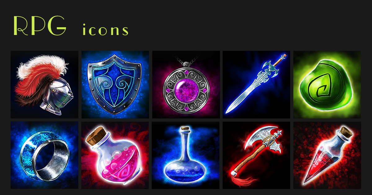 RPG icons | 2D Icons | Unity Asset Store