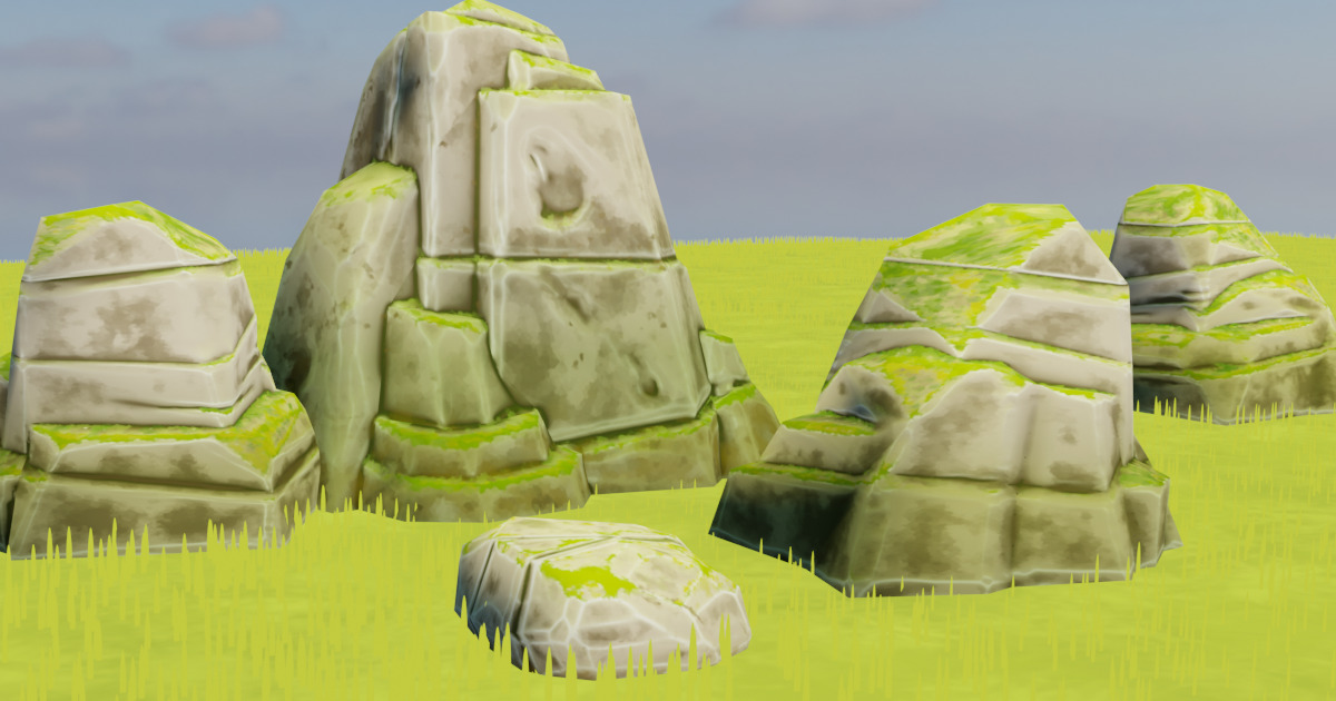 Stylized Low-poly Rocks | 3D Landscapes | Unity Asset Store