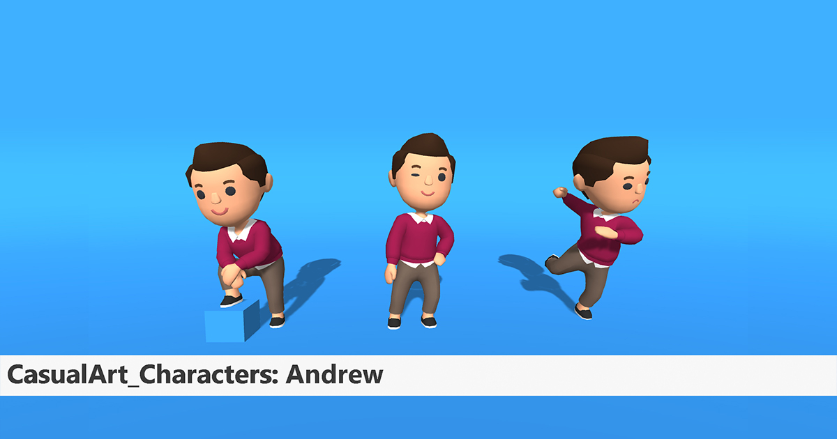 CasualArt_Characters: Andrew | Characters | Unity Asset Store