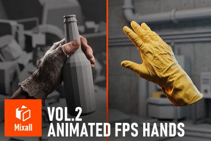 Animated FPS Hands Vol.2