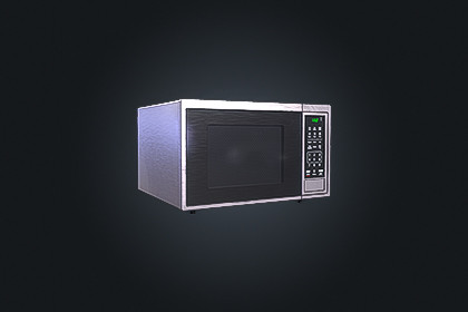 Microwave V1 – Kitchen Appliance | Game Ready PBR | Built-In & URP Compatible