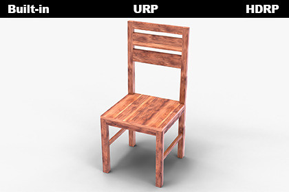 Realistic Wooden Chair