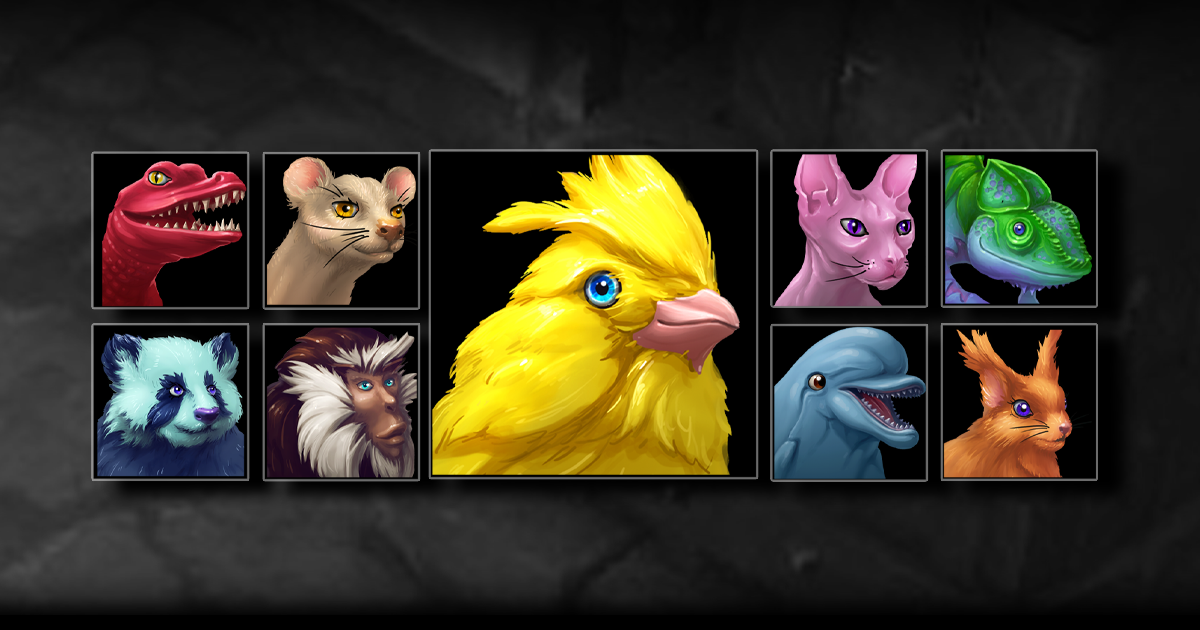 Fantasy Pet Avatars 2D Icons Unity Asset Store