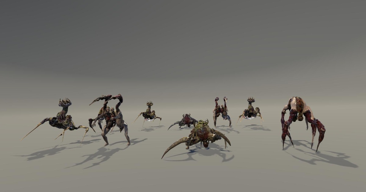 Unity Creatures MonsterrsPack4 | 3D Creatures | Unity Asset Store