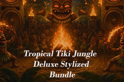 Tropical Tiki Jungle Deluxe Stylized Bundle