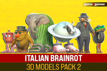Italian Brainrot Models 3D [Pack 2]