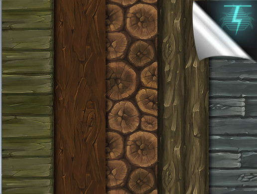 Hand Painted Wood Textures - Vol. 02 | 2D Wood | Unity Asset Store