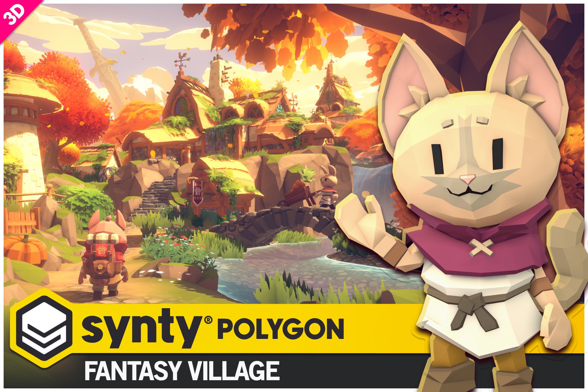 POLYGON - Fantasy Village - Art by Synty