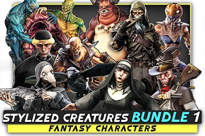12 in 1 Massive Bundle - Stylized Fantasy Creature - Part 2