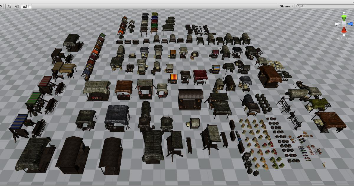 Medieval Market Pack | 3D | Unity Asset Store