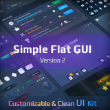 Simple Flat GUI Pack V2