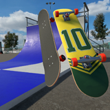 Skateboard and Vert Ramp