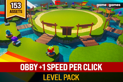 OBBY +1 Speed per Click Level Pack