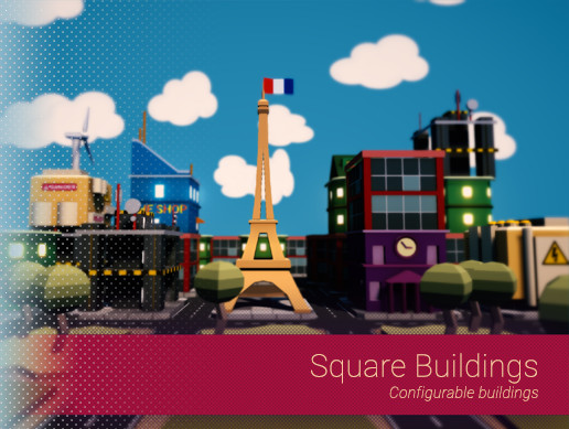 Square Buildings | 3D Urban | Unity Asset Store