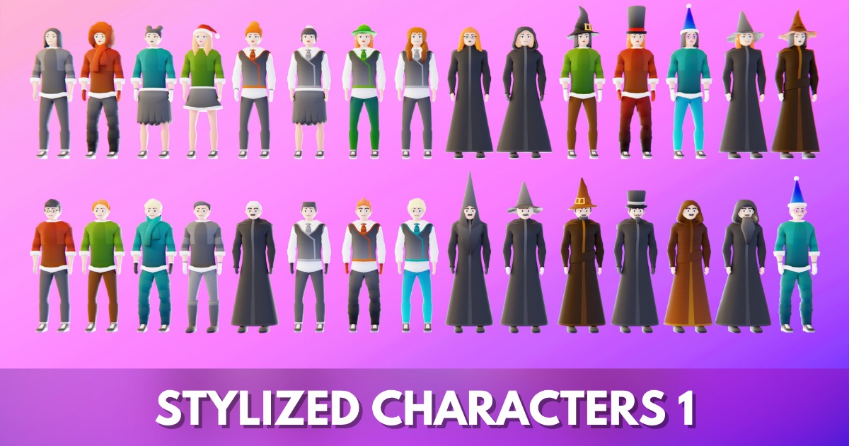 Casual Characters Pack 1 by IGS | 3D Characters | Unity Asset Store