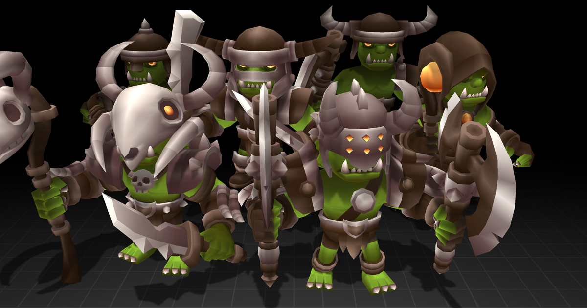 Minions Series - OrcSet | 3D クリーチャー | Unity Asset Store