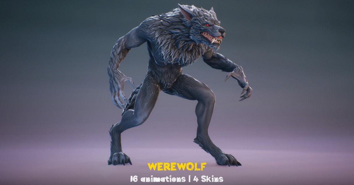 Werewolf Character | 3D Creatures | Unity Asset Store