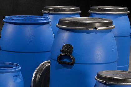 Plastic Blue Barrels