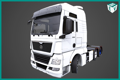 Heavy Truck 04 Chassis White URP HDRP Textures
