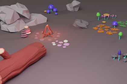 Stylized Forest Scatter Pack (Game-Ready Ground Clutter)
