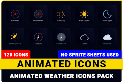 Animated Weather Icons Pack