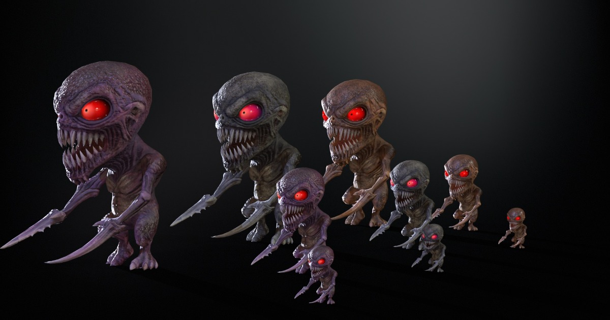 Minimonster1 Pack1 | 3D Creatures | Unity Asset Store