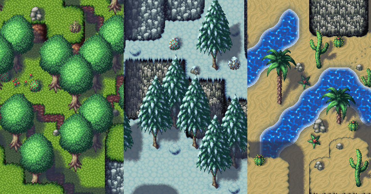 Retro Pixel Landscapes | 2D Environments | Unity Asset Store
