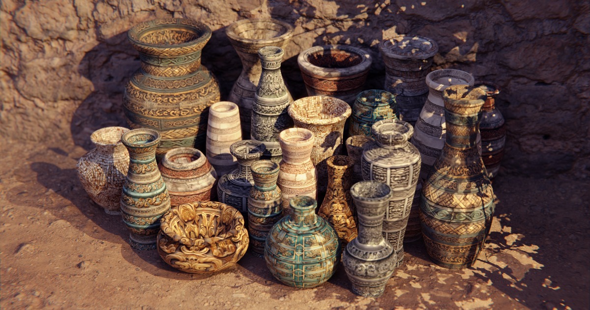 MEGA Vase Pack | 3D Environments | Unity Asset Store