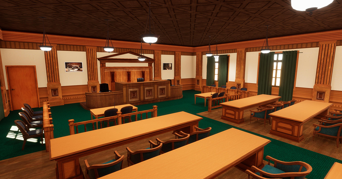 Courtroom Interior | 3D Environments | Unity Asset Store