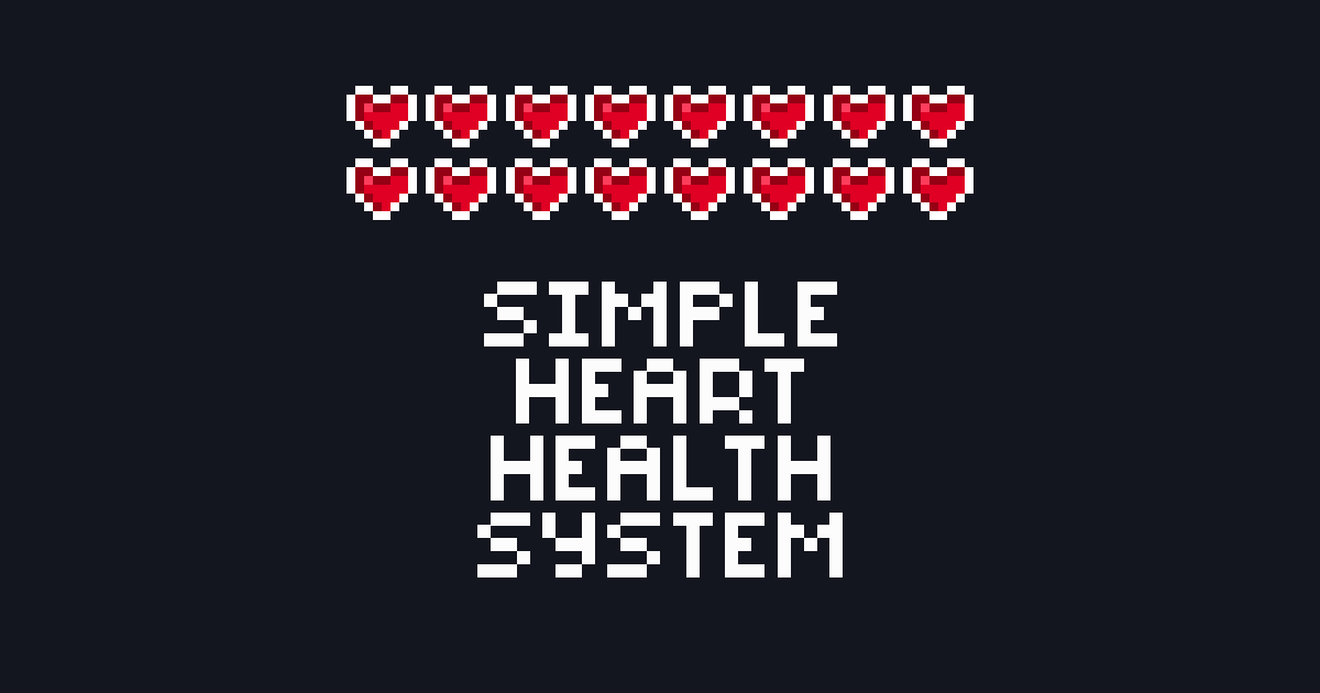 Simple Heart Health System | GUI Tools | Unity Asset Store