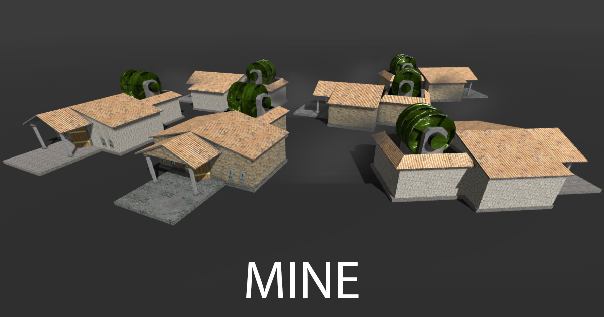 Mine Model Mine models | 3D 역사적 건조물 | Unity Asset Store