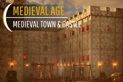 Medieval Town & Castle Modular Environment Pack