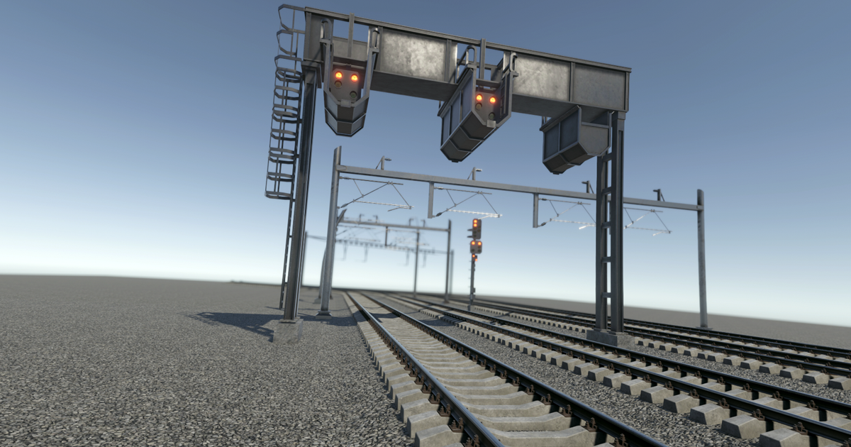Train Power Lines and Signals | 3D 道路 | Unity Asset Store