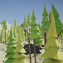 Stylized Pine Trees