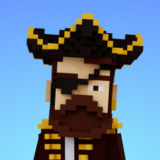 3D Voxel Model - Pirate Character